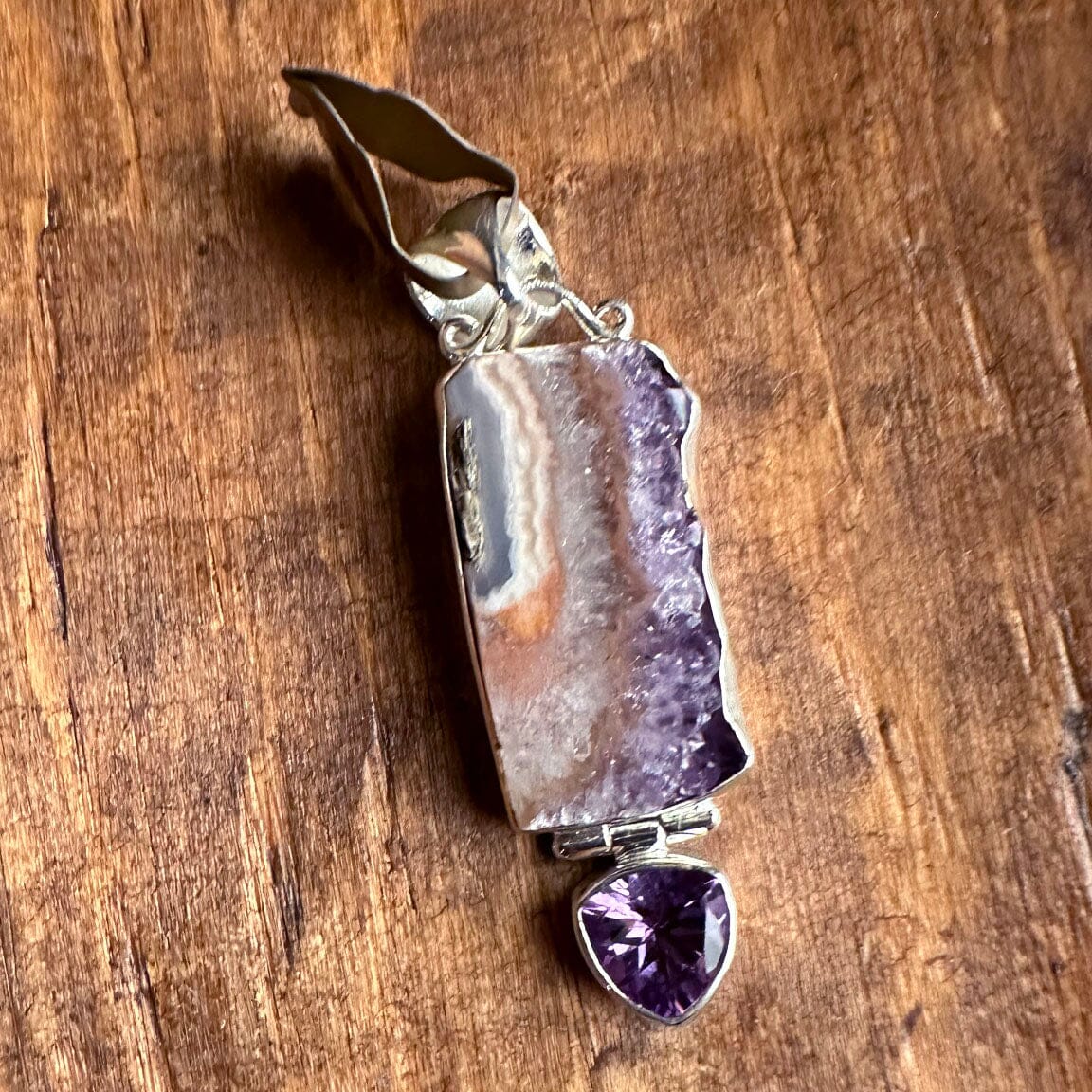 Amethyst Slice Pendant - PNIG1