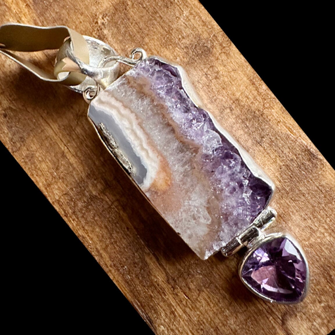 Amethyst Slice Pendant - PNIG1