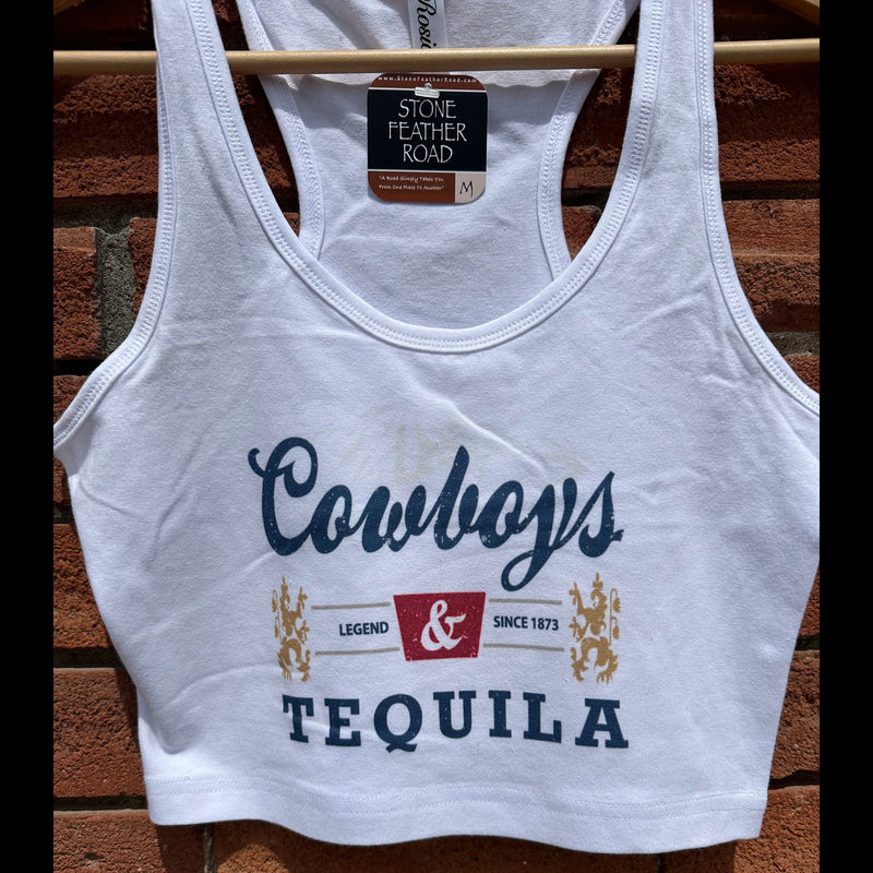 Cowboys & Tequila Crop Top - TWR5