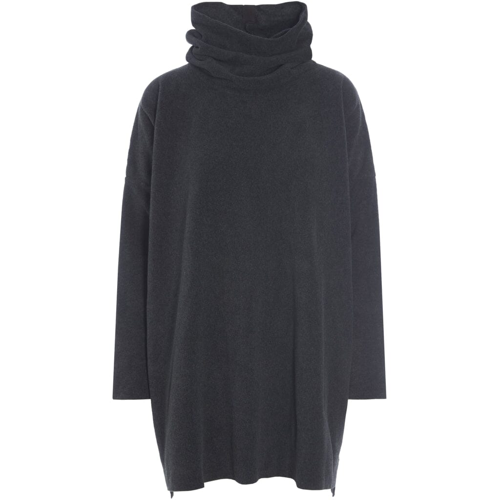 Fleece Hi-Neck Tunic - Soft Black - 1288SB