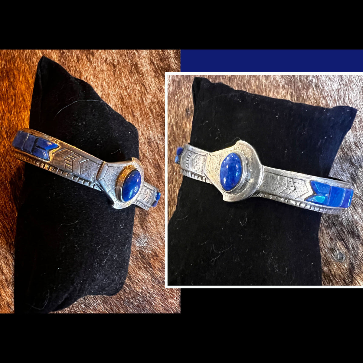 Lapis and Sterling Cuff - CMH84