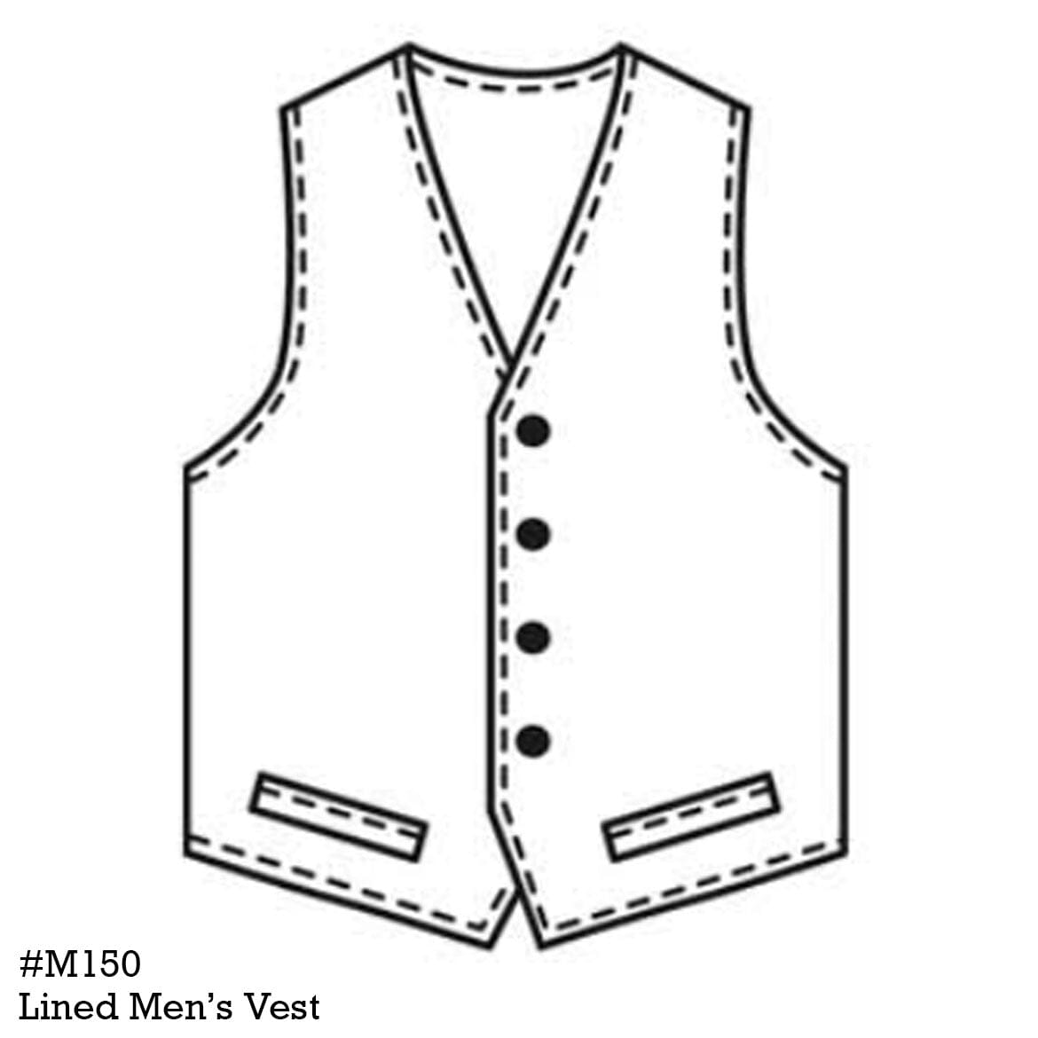 Men's Lined Vest - Sahara Zuni - Rhonda Stark - RSVMZS