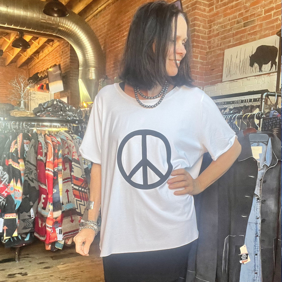 Peace T-Shirt - Henriette Steffensen - THS3