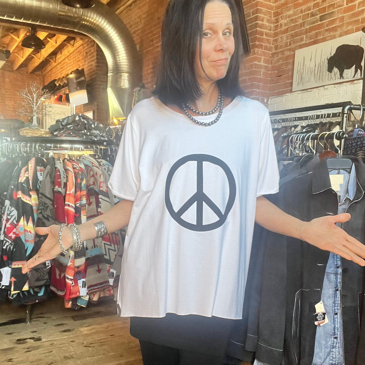 Peace T-Shirt - Henriette Steffensen - THS3