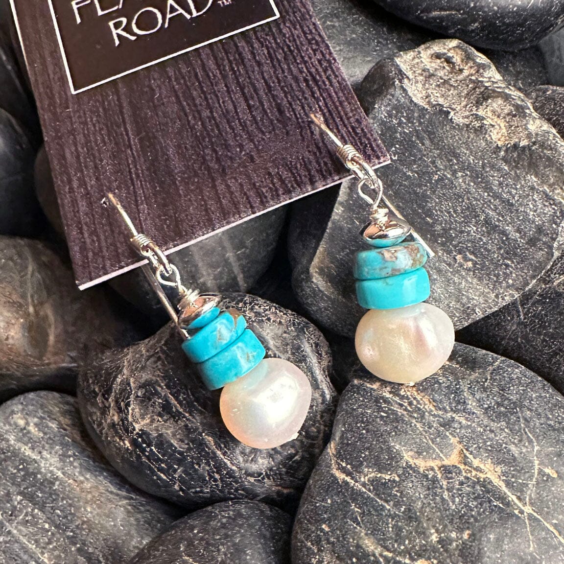 Pearl/Turquoise Earrings - ESZ256