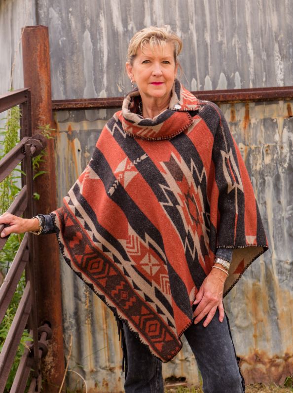 Poncho Button Collar - Cimarron/Spiced Chippewa - Rhonda Stark - RSPN-CM