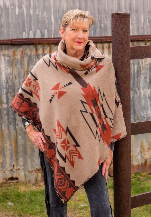 Poncho Button Collar - Cimarron/Spiced Chippewa - Rhonda Stark - RSPN-CM