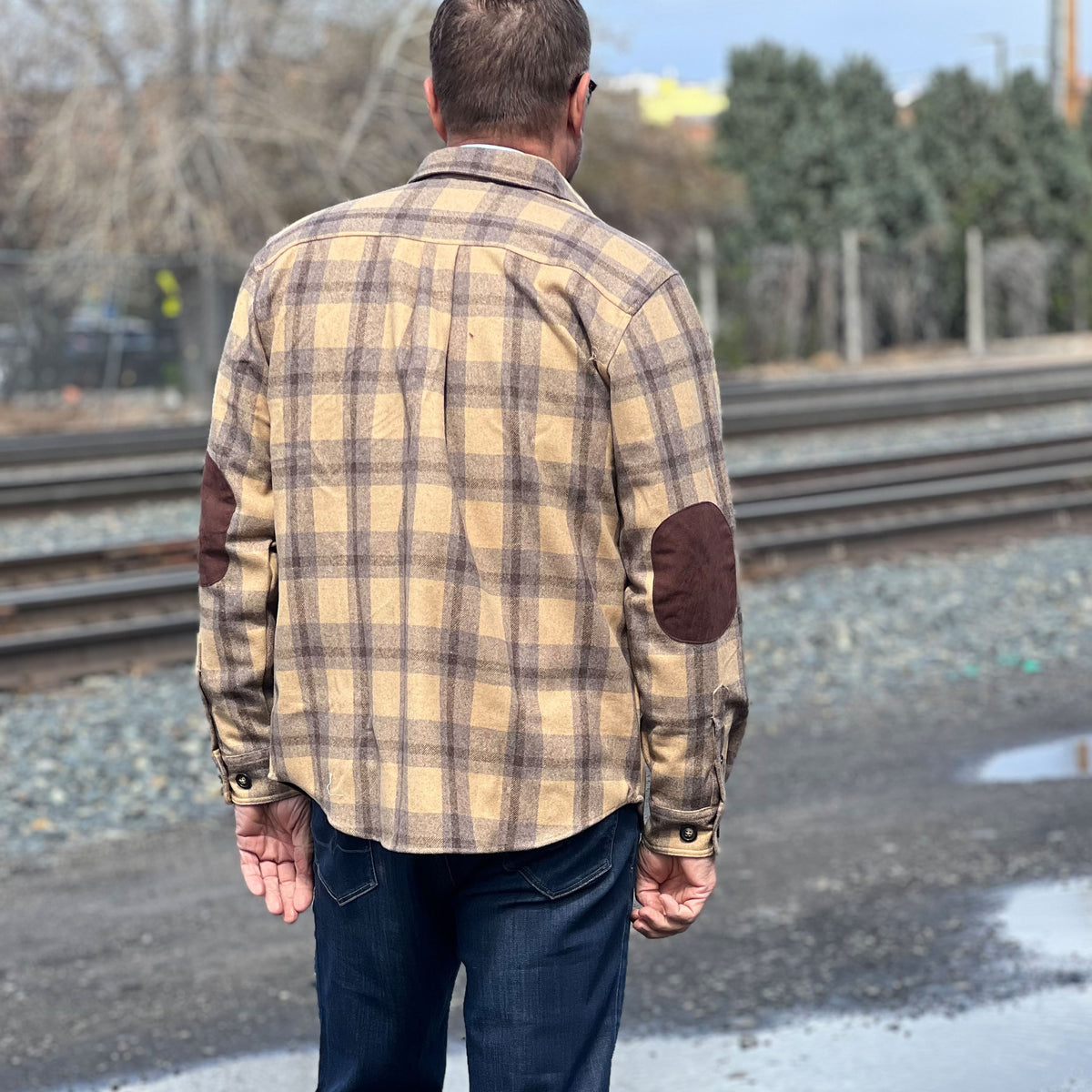 Heavy Weight Wool Blend Flannel - Scully - Tan - SHSY14