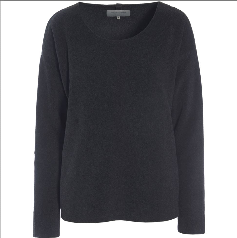 Soft Black Fleece Top - 1243SB