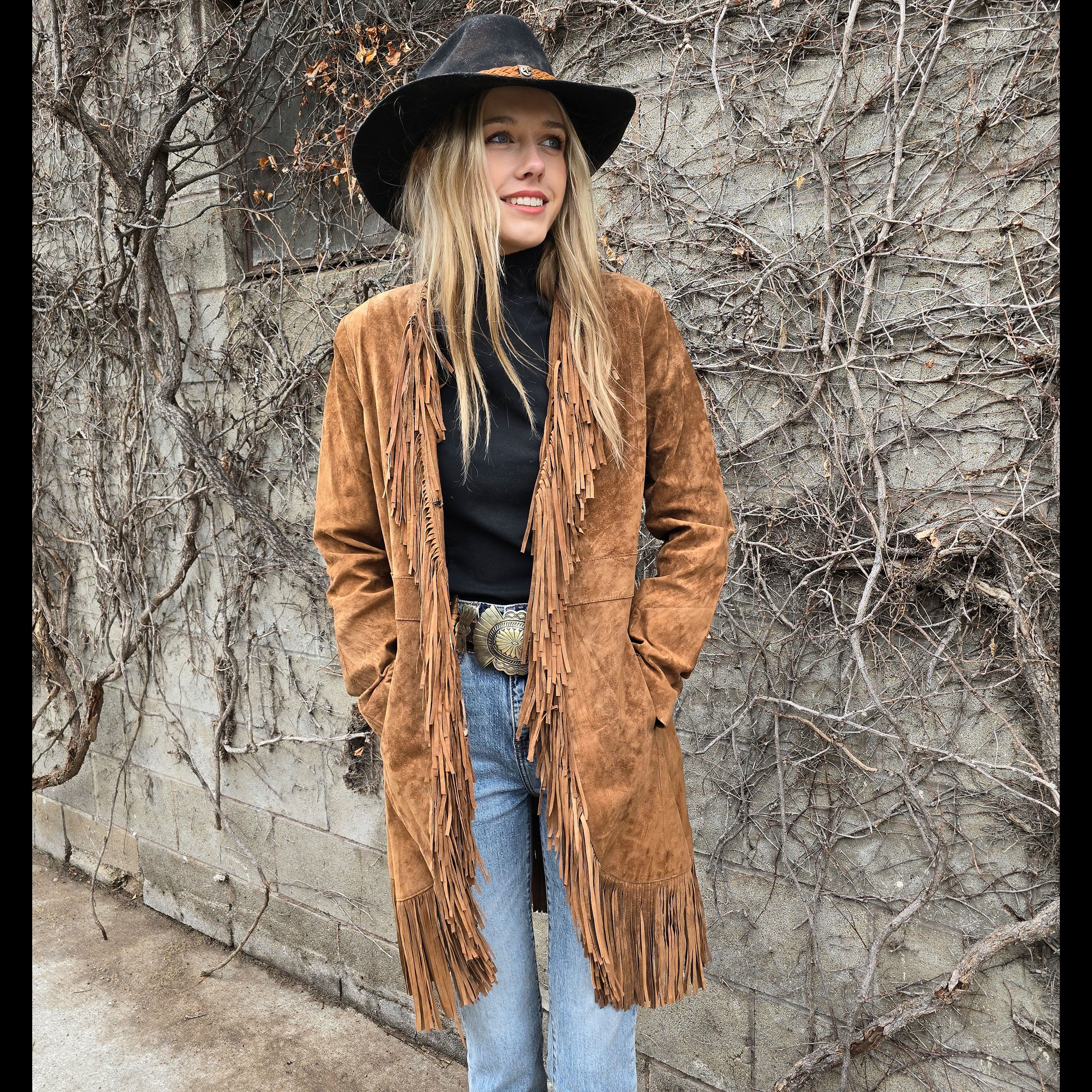 Fringe coat online