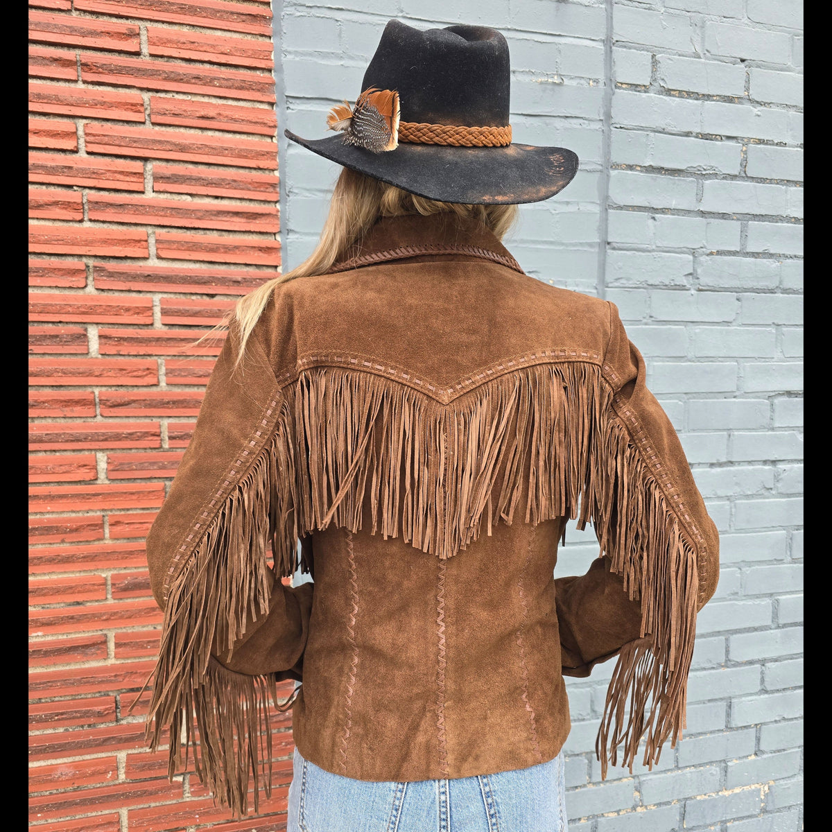 Suede Fringe Jacket - Cafe Brown - Scully - JSY37