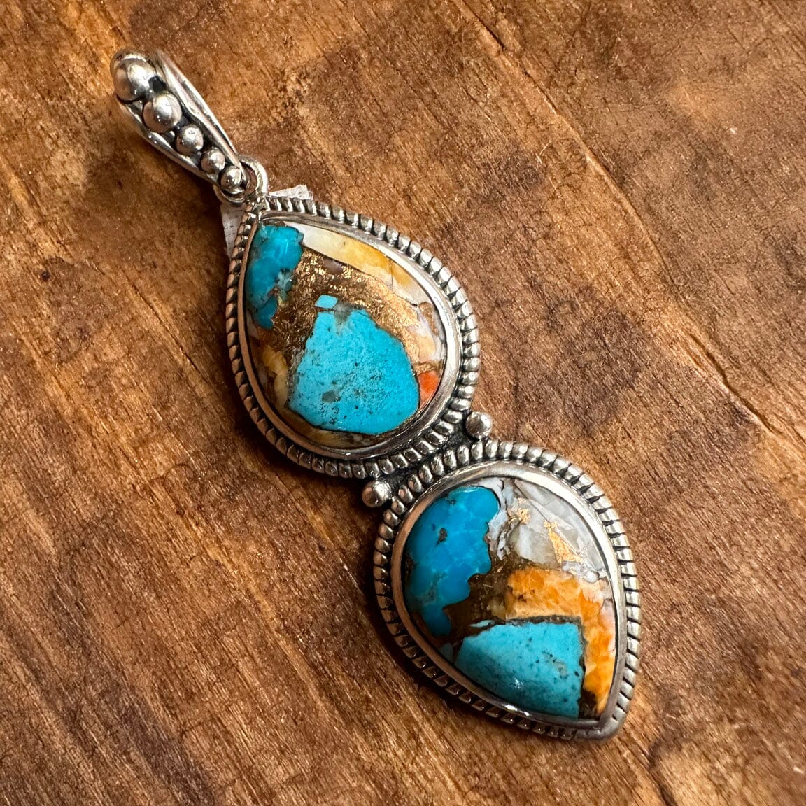 Turquoise Spiny Oyster Pendant - PNIG3