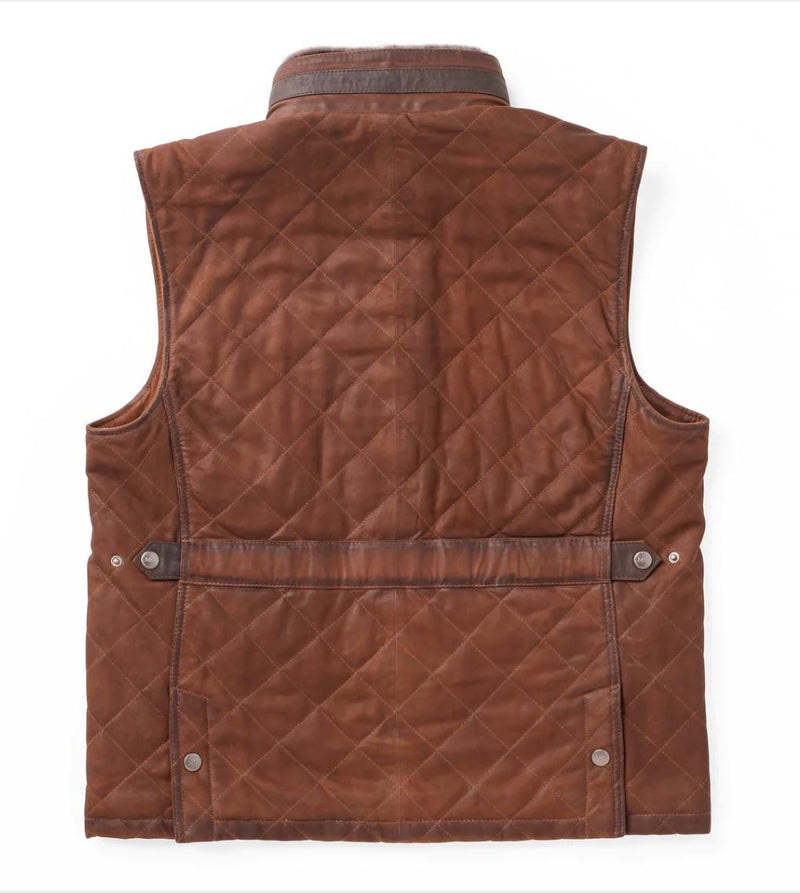 Vail Men's Leather Vest - VMC9