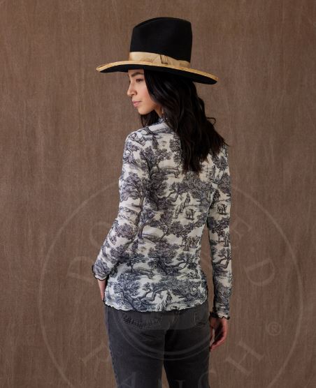 Wild Open Trail Toile Tee - T3993 - Double D Ranchwear