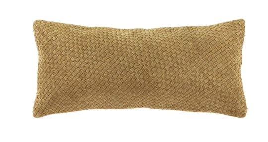 Woven Suede Lumbar Pillow - PHE8