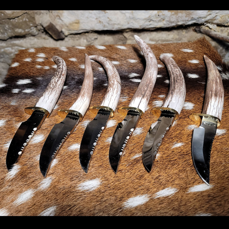 6-Piece Antler Knife Set - AK19