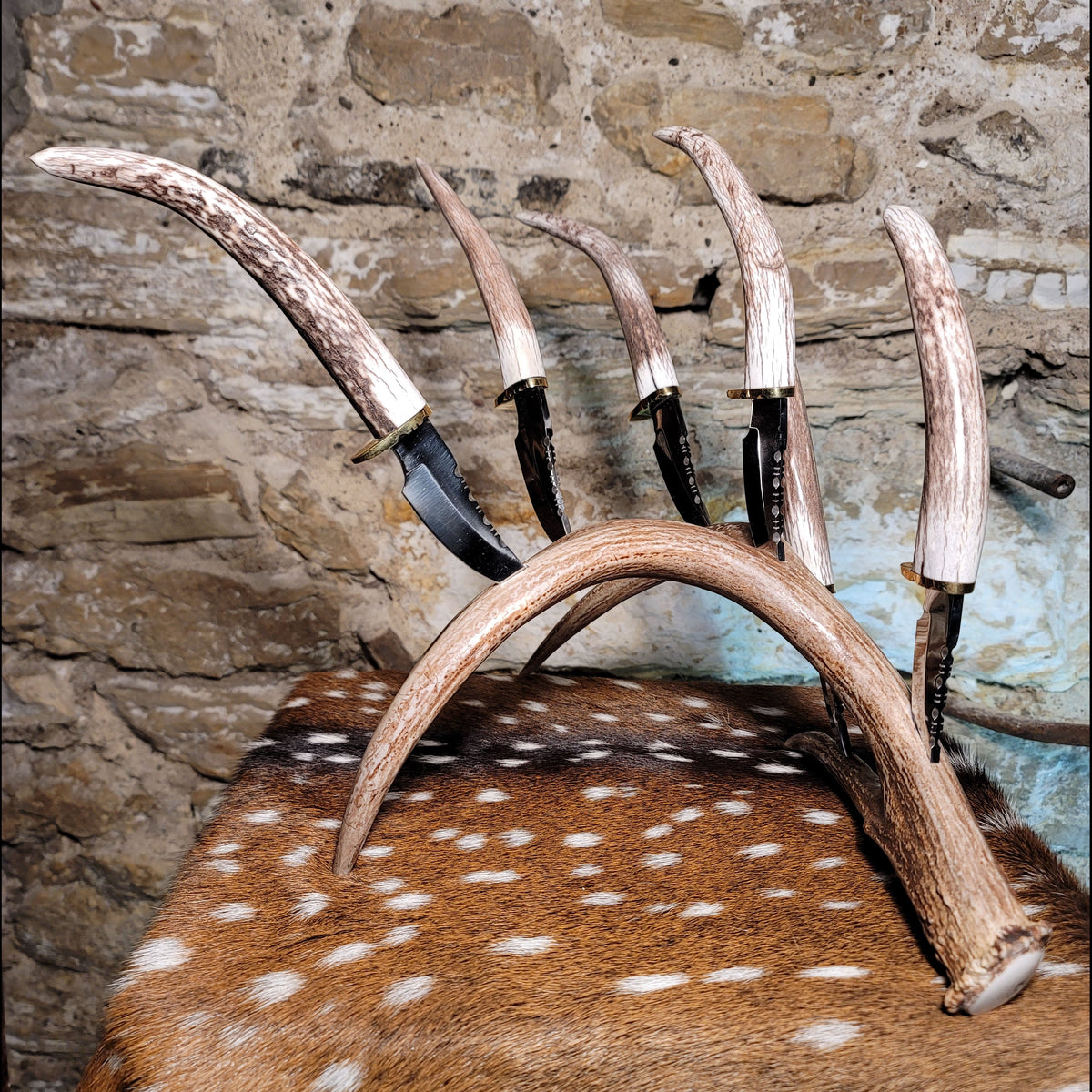 6-Piece Antler Knife Set - AK19