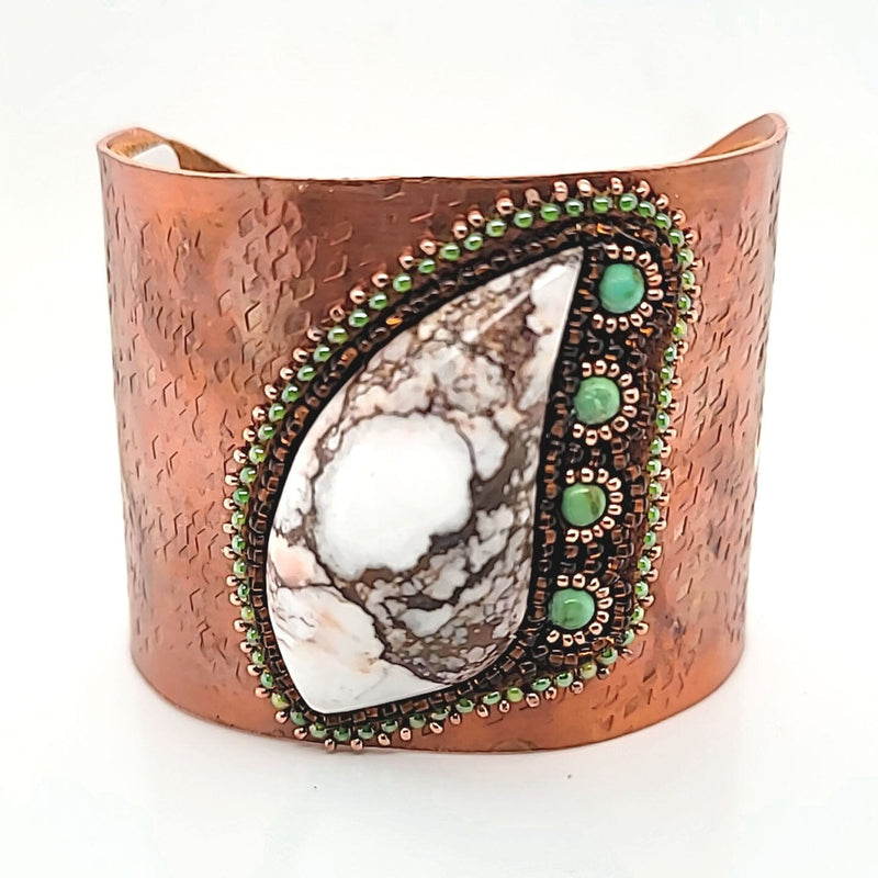 Beaded Copper & Wild Horse Cuff - CSZ9