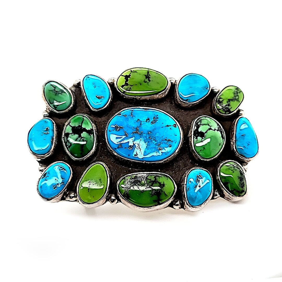 Blue/Green Turquoise Belt Buckle - BBSA1