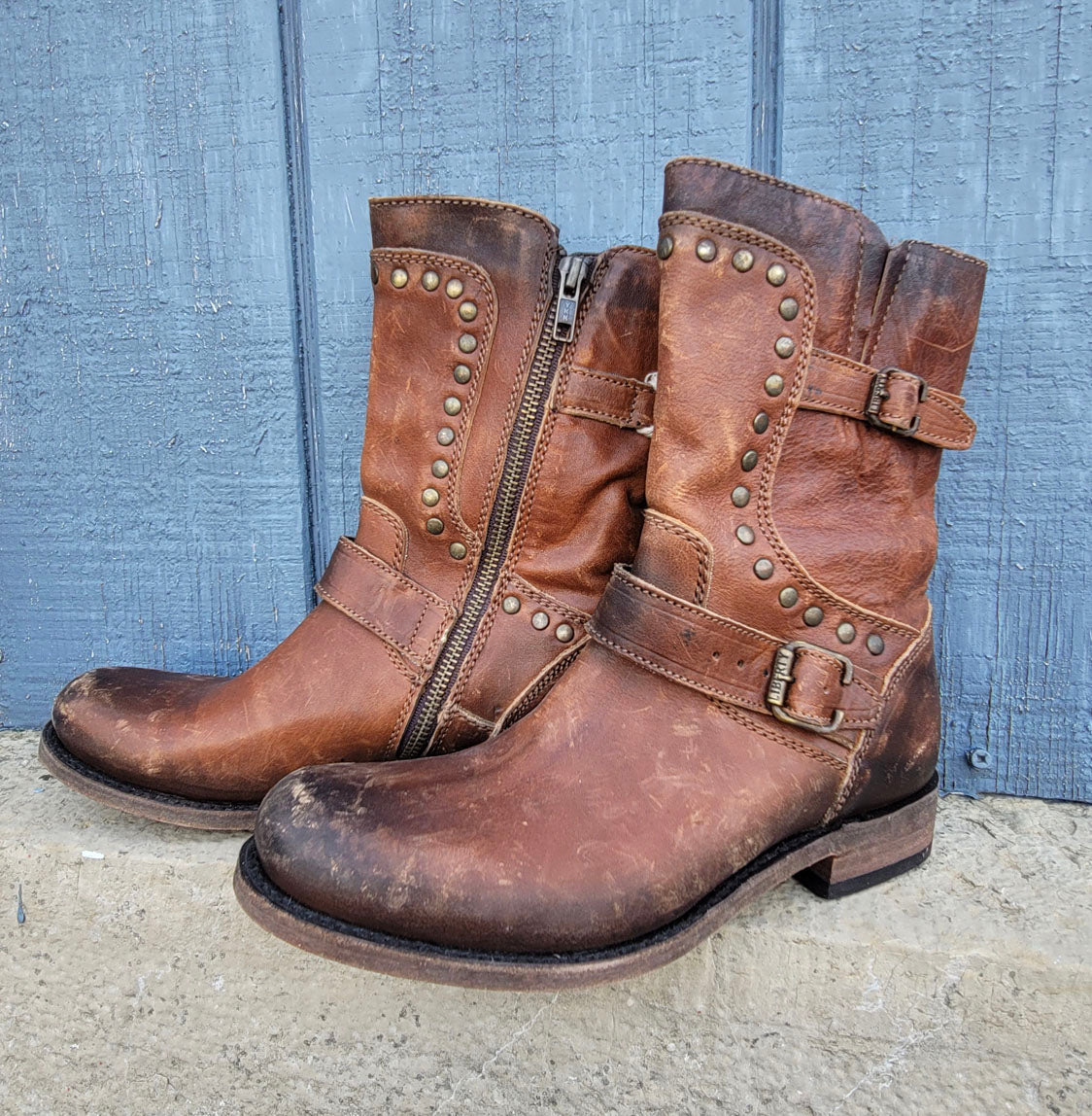 Brown Low Moto Boot - BTLB10