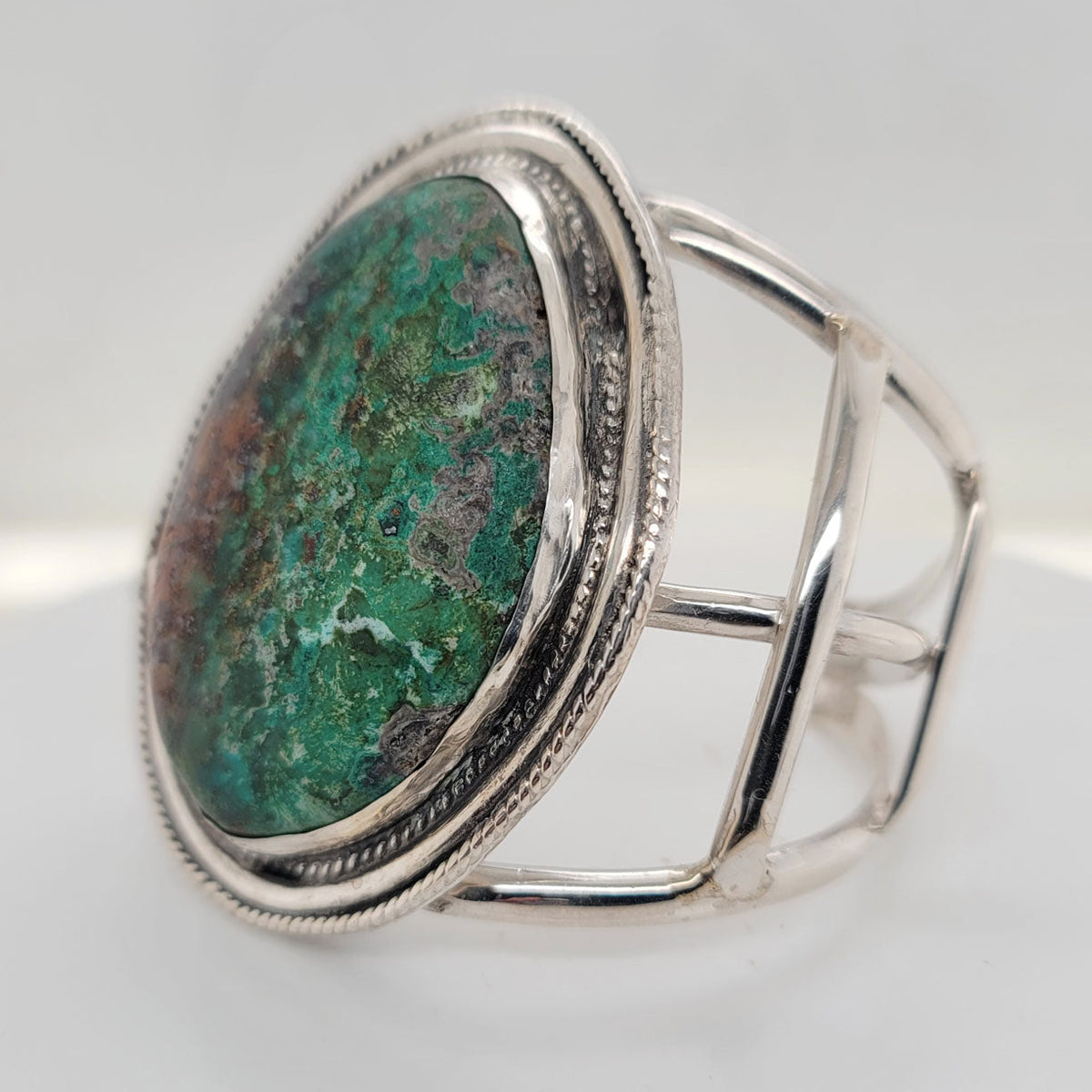 Chrysocolla/Sterling Cuff - CMH73