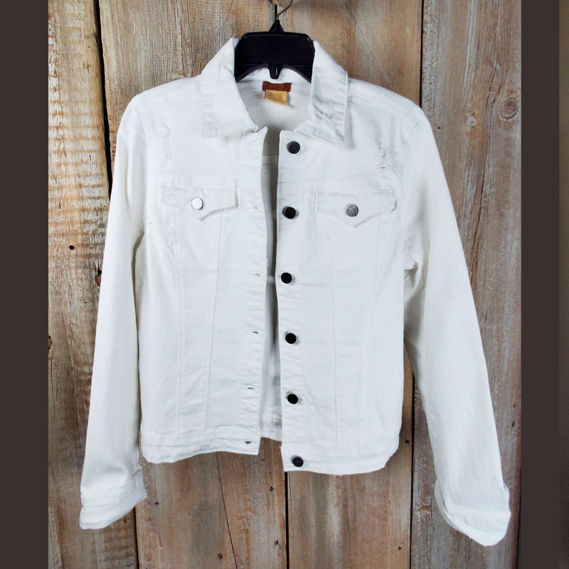 Denim Jacket White - JKSY7