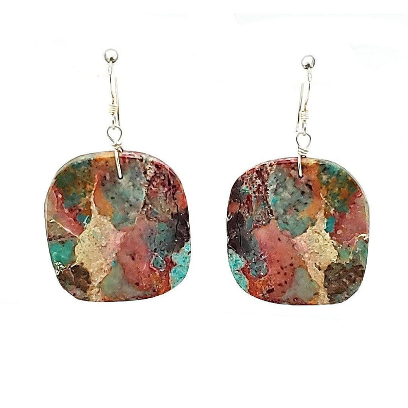 (E) Stone Slab Earrings - E239-3