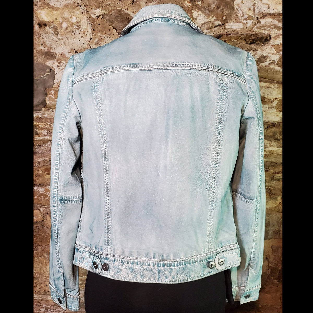 Leather Jean Jacket - JKSY12