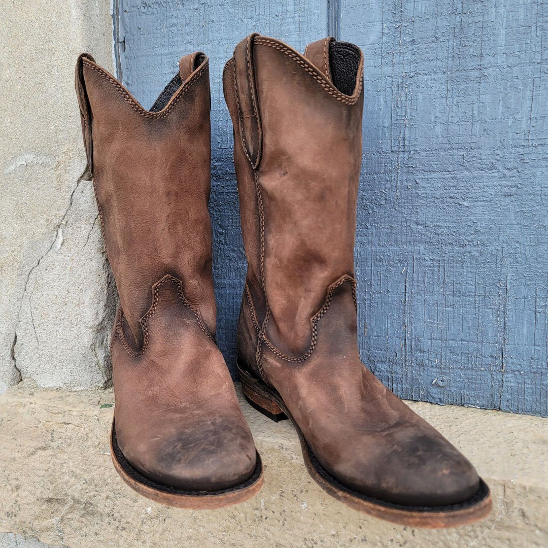 Mid Calf Brown Boot - BTLB11