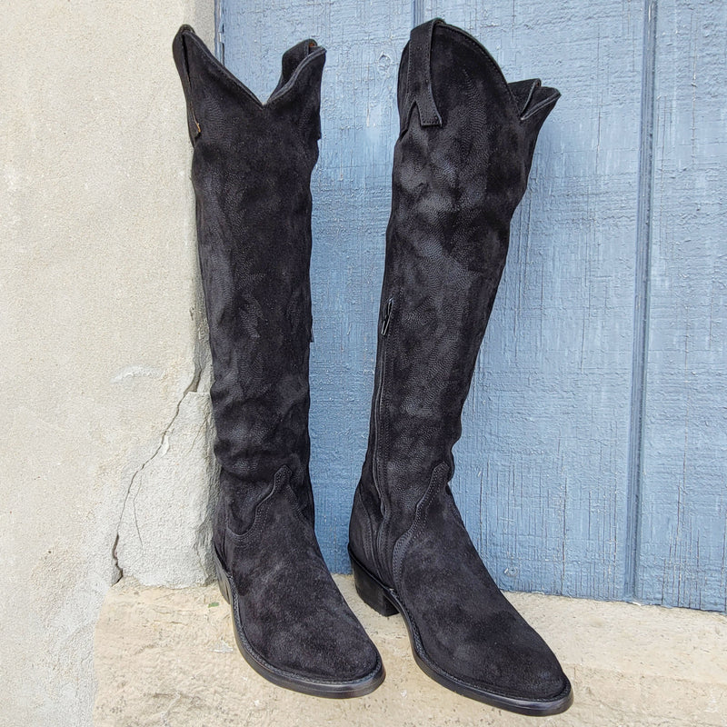 Old Gringo - Black Suede Mayra Boot - BTOG11