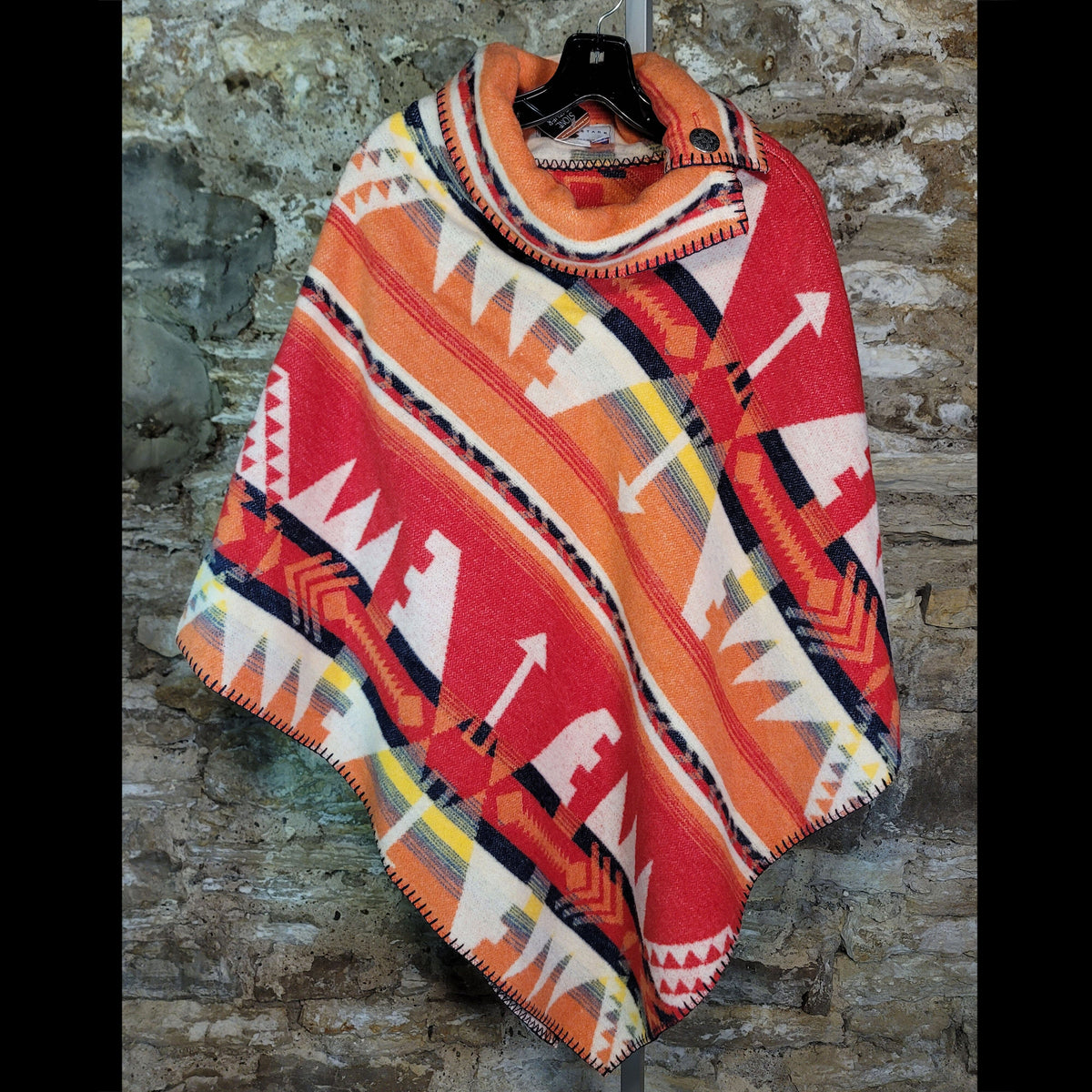 Poncho Button Collar - Bryce Canyon - Reversible - Rhonda Stark - RSPN-BC