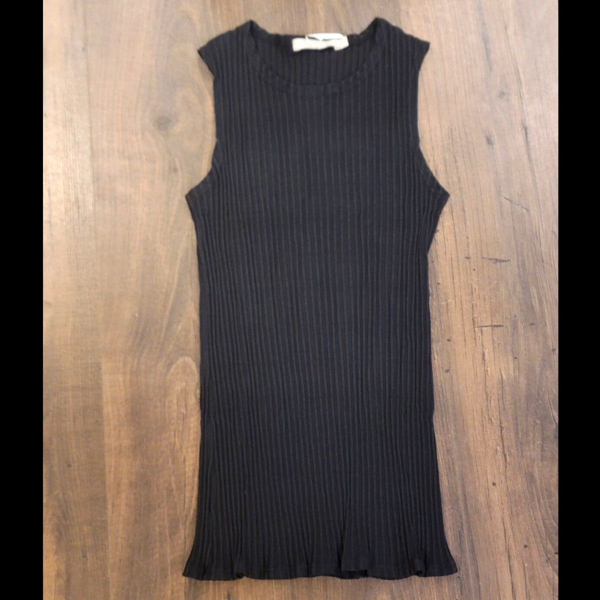 Ribbed Tank - Black - TPTT42