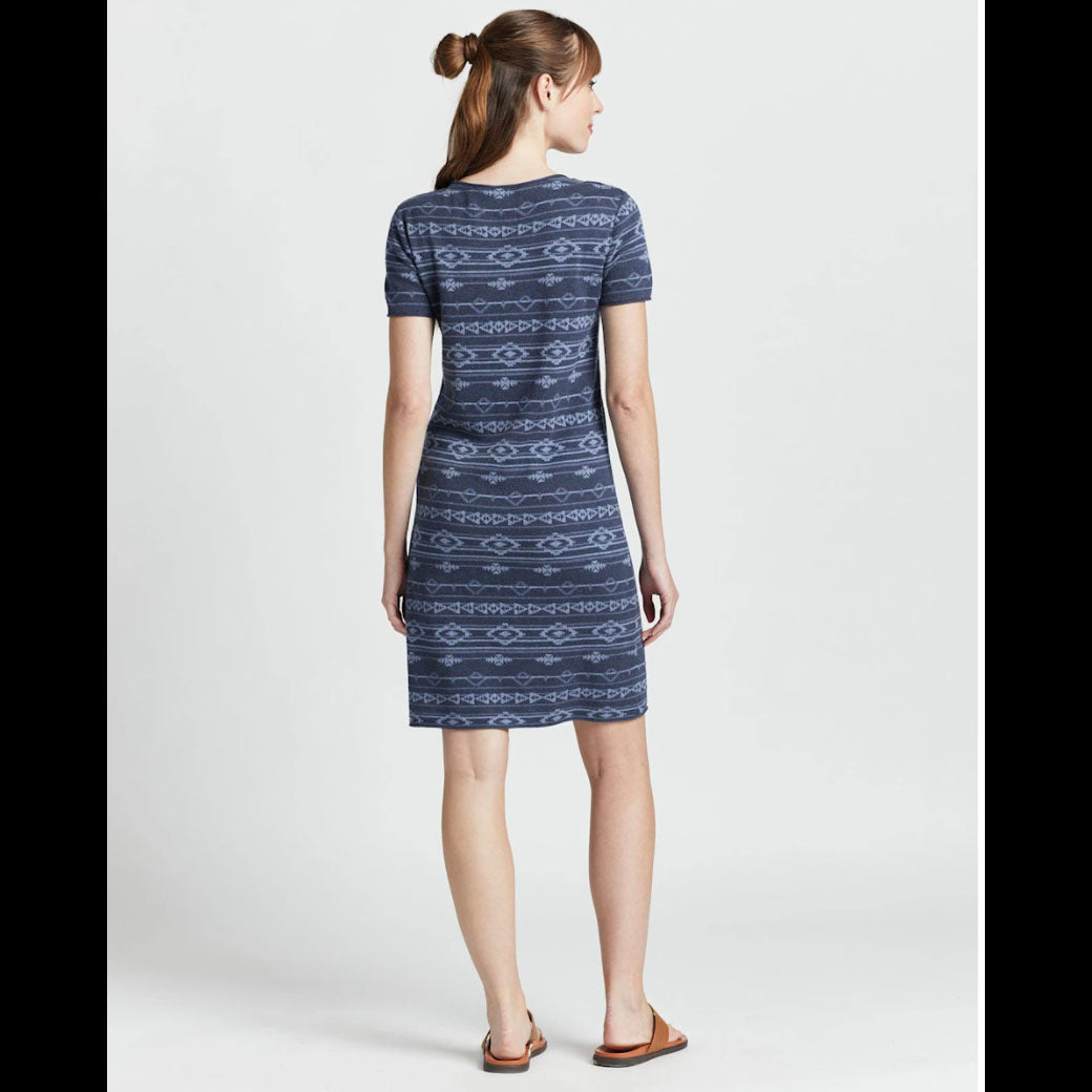 Short-Sleeve Cotton Sweater Dress - DRPD1