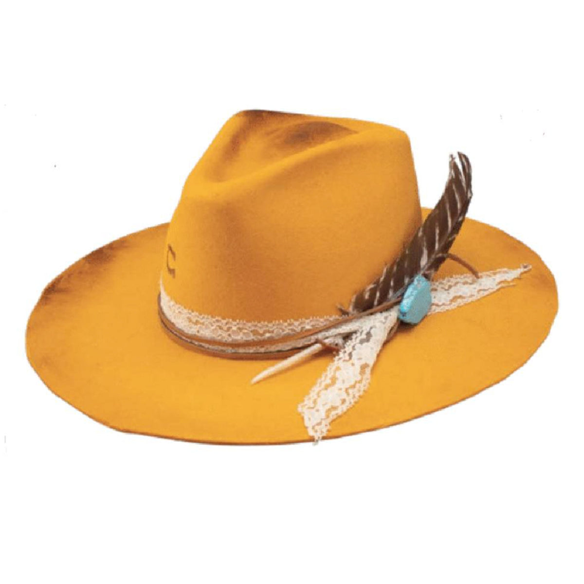 Smoke Show Yellow Charlie 1 Horse Hat - C1HSSY