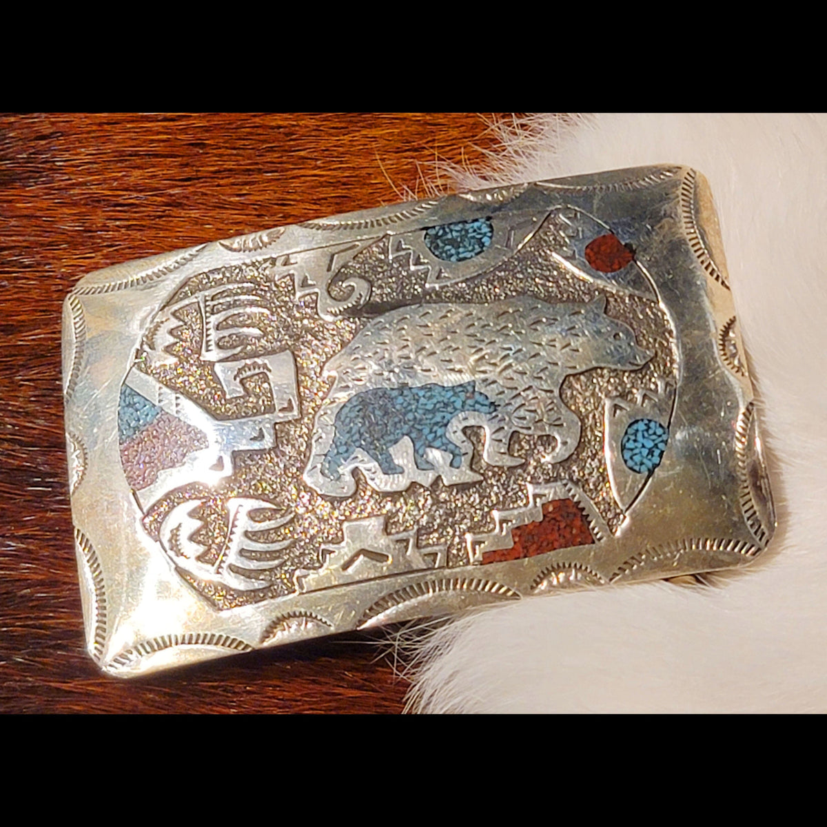 Sterling Ray Begay Belt Buckle - SBB-1