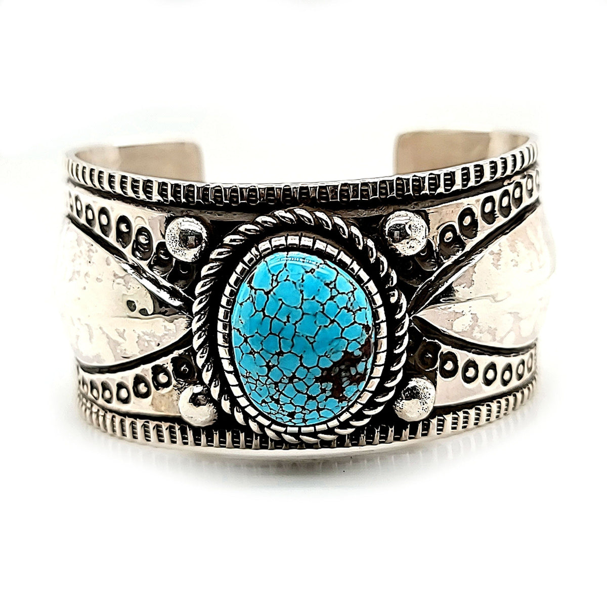 Sterling/Turquoise Cuff - R.B. Jr. - CU40