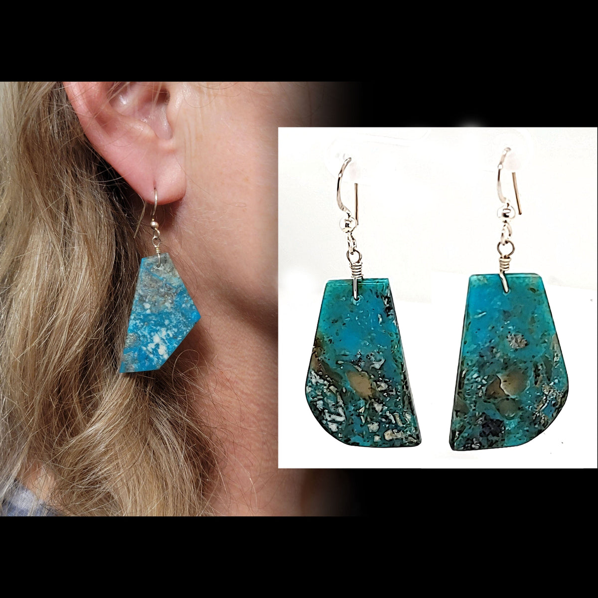 Stone Slab Earrings - ECB1-K