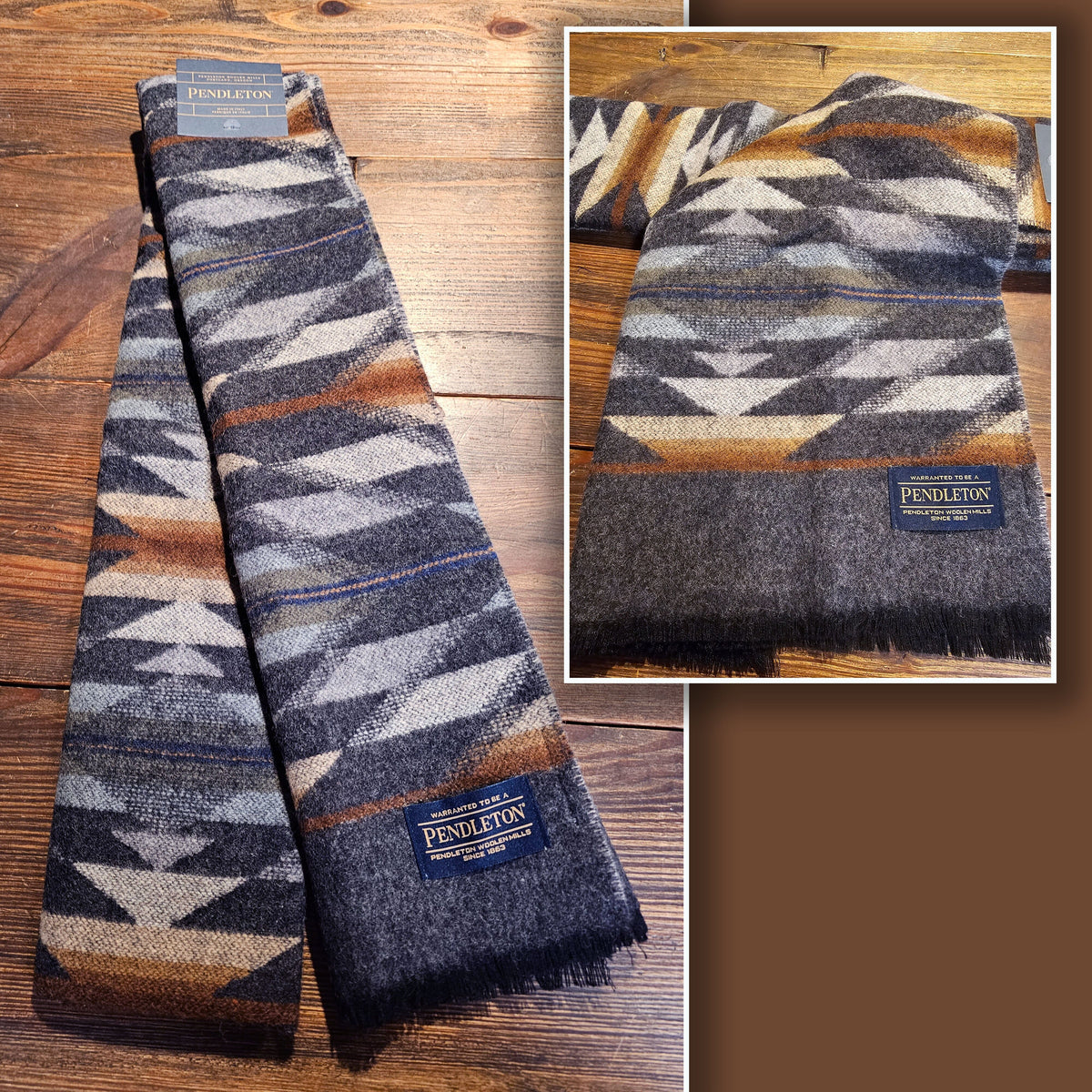 Wool Jacquard Scarf - Oxford - Pendleton - SCPD5-OX